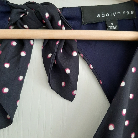 Navy blue polka dot Dress - Picture 3 of 4